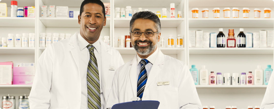 pharmacists standing